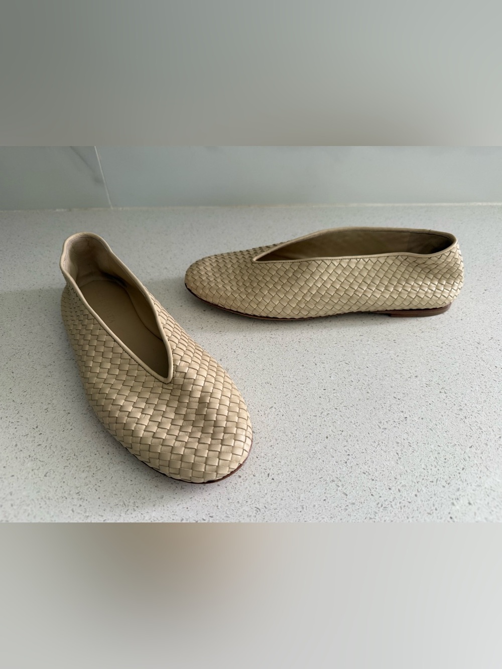 BOTTEGA VENETA Intrecciato Ballet Flats Beige Size EU 39 US 9 - Picture 10 of 12
